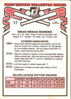 1981 Donruss Omar Moreno #17