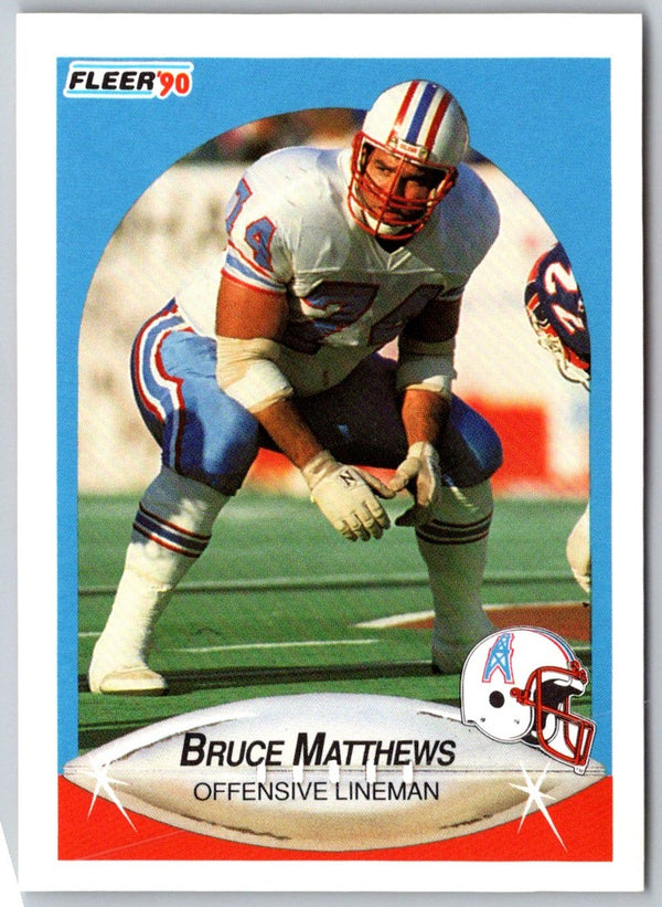 1990 Fleer Bruce Matthews #131