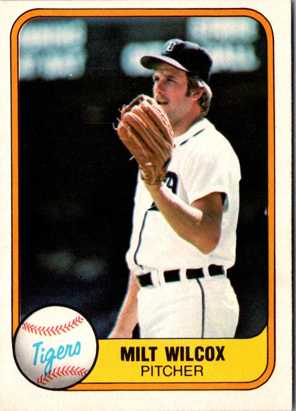 1981 Fleer Milt Wilcox #465