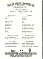 2011 Topps Allen & Ginter Brett Anderson #13