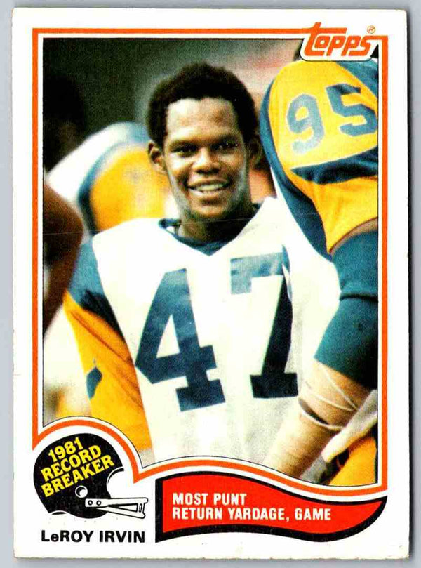 1982 Topps Leroy Irvin #3