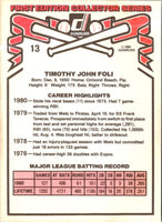 1981 Donruss Tim Foli #13