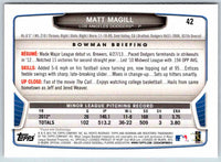 2014 Bowman Matt Magill #42