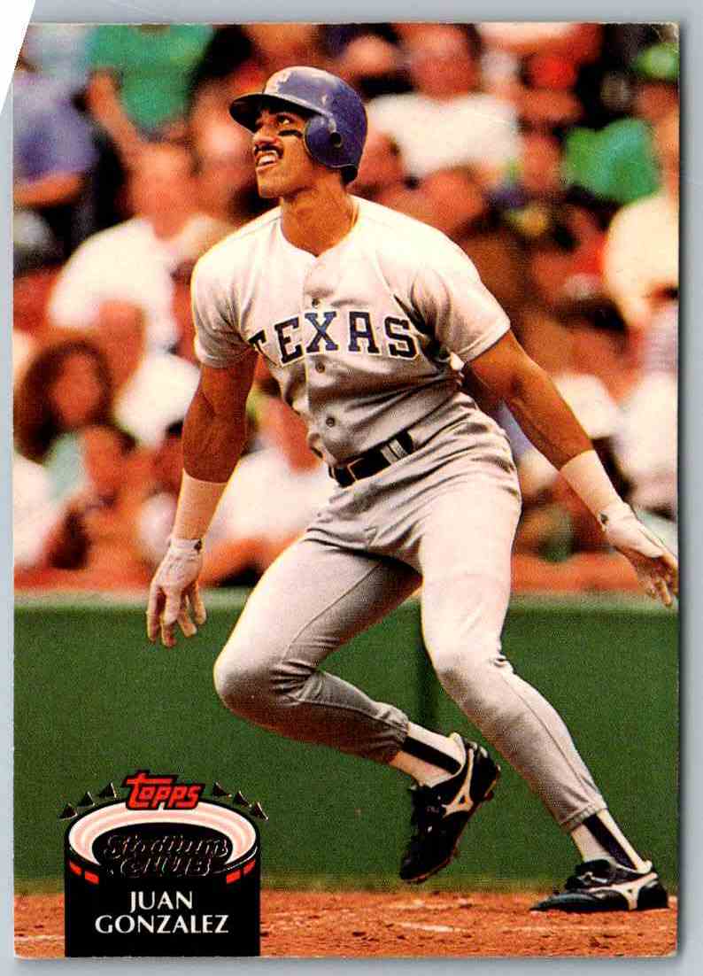 1992 Stadium Club Juan Gonzalez