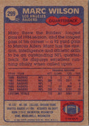 1985 Topps Marc Wilson