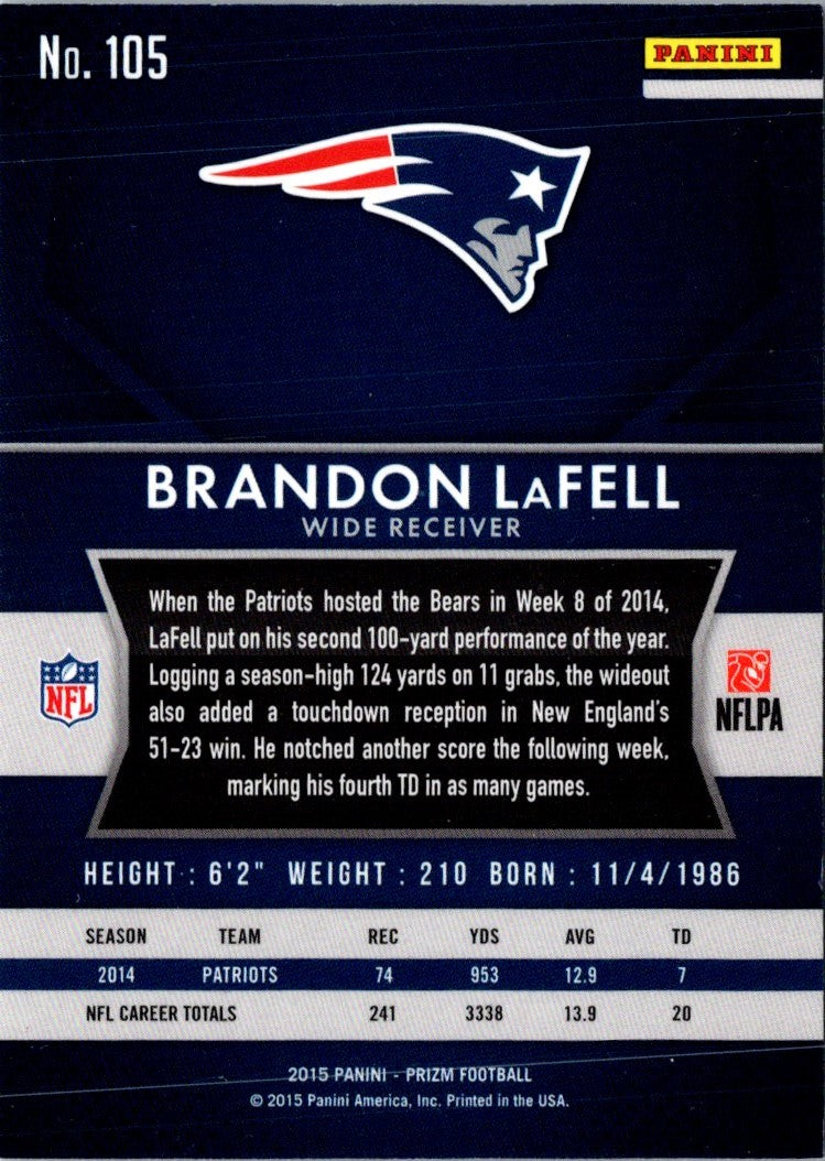 2015 Panini Prizm Brandon LaFell