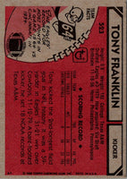 1980 Topps Tony Franklin #523 Rookie