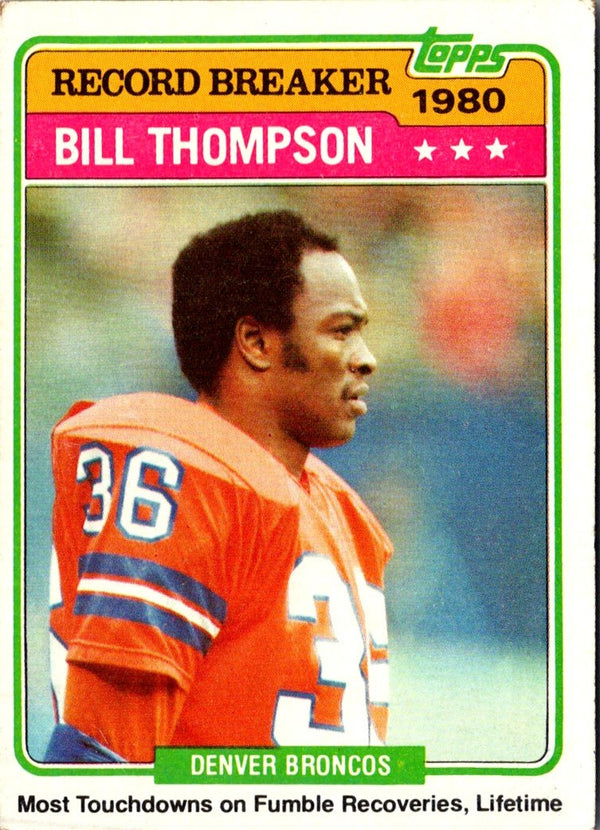 1981 Topps Bill Thompson #336