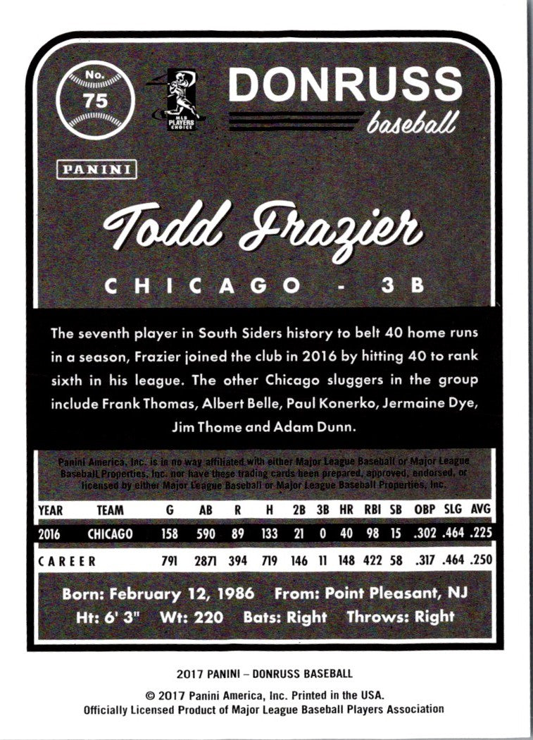 2017 Donruss Todd Frazier