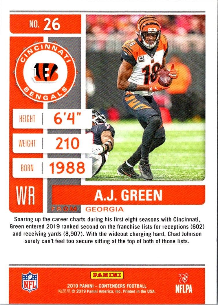 2019 Panini Impeccable A.J. Green