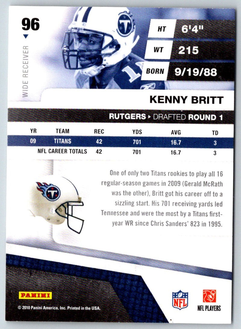 2010 Panini Absolute Memorabilia Kenny Britt