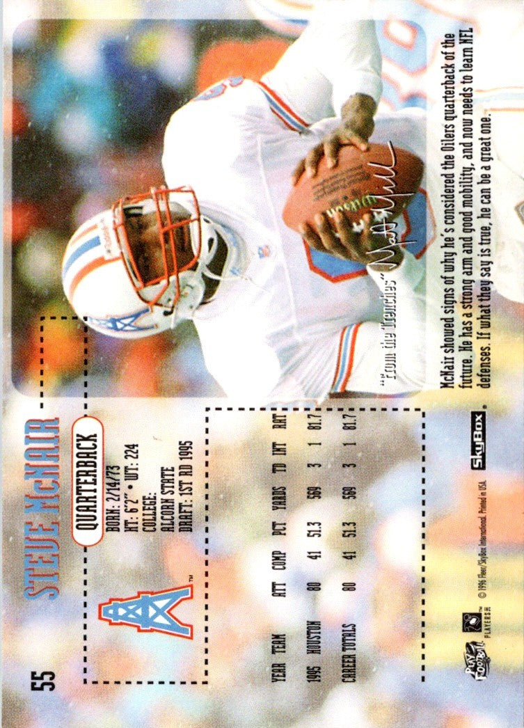 1996 SkyBox Impact Steve McNair
