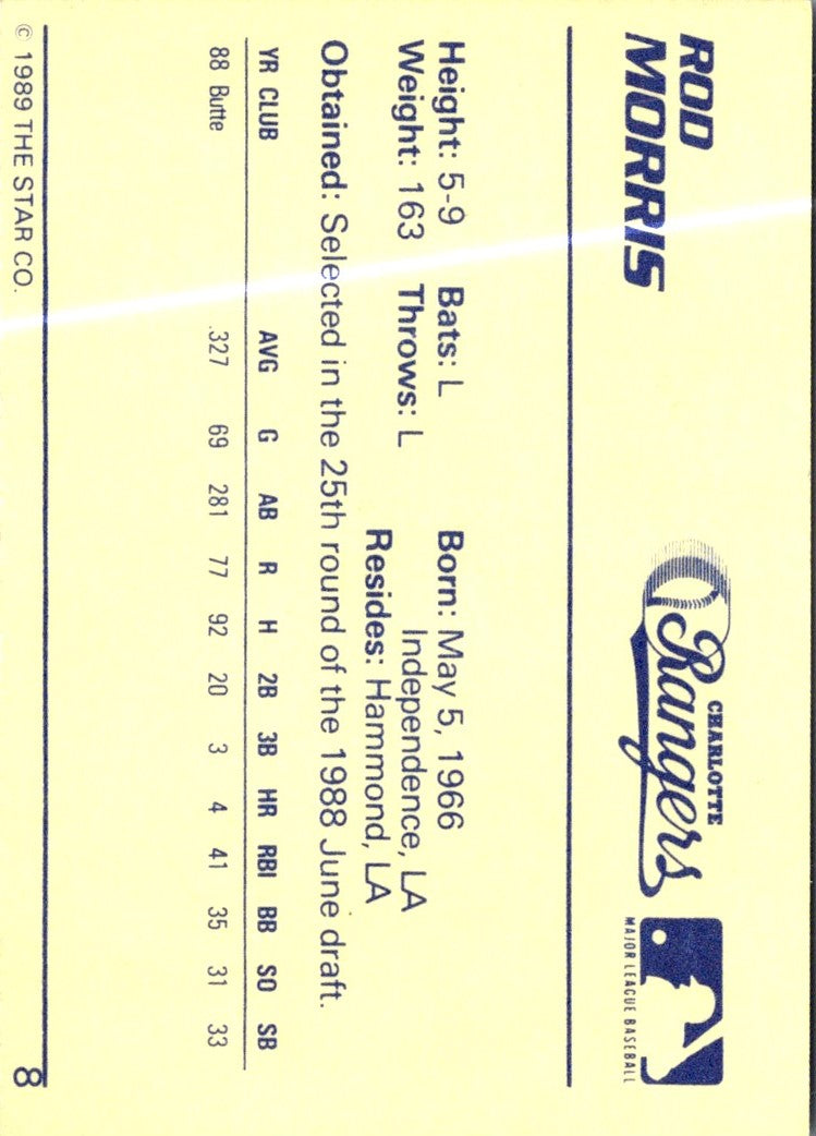1989 Star Rod Morris