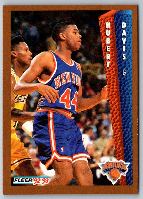 1992 Fleer Hubert Davis #395 Rookie