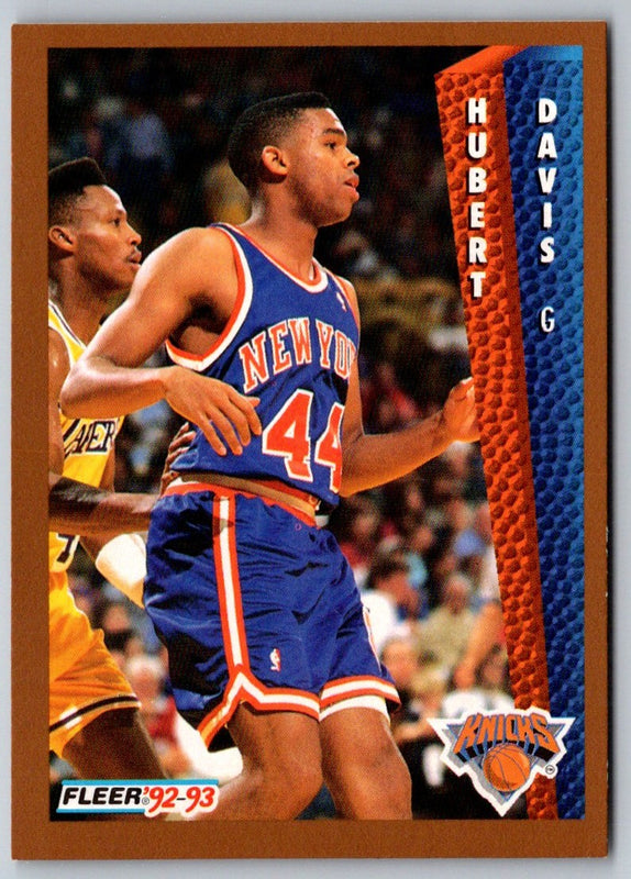 1992 Fleer Hubert Davis #395 Rookie