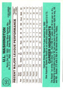 1984 Donruss U.L. Washington