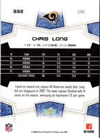 2008 Score Super Bowl XLIII Chris Long #332