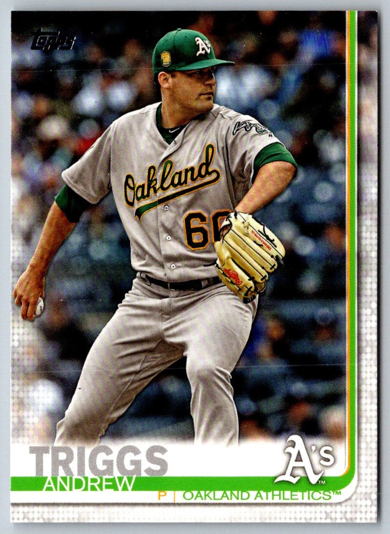 2019 Topps Oakland Athletics Andrew Triggs