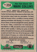 1991 Bowman Mark Collins