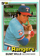 1981 Donruss Bump Wills