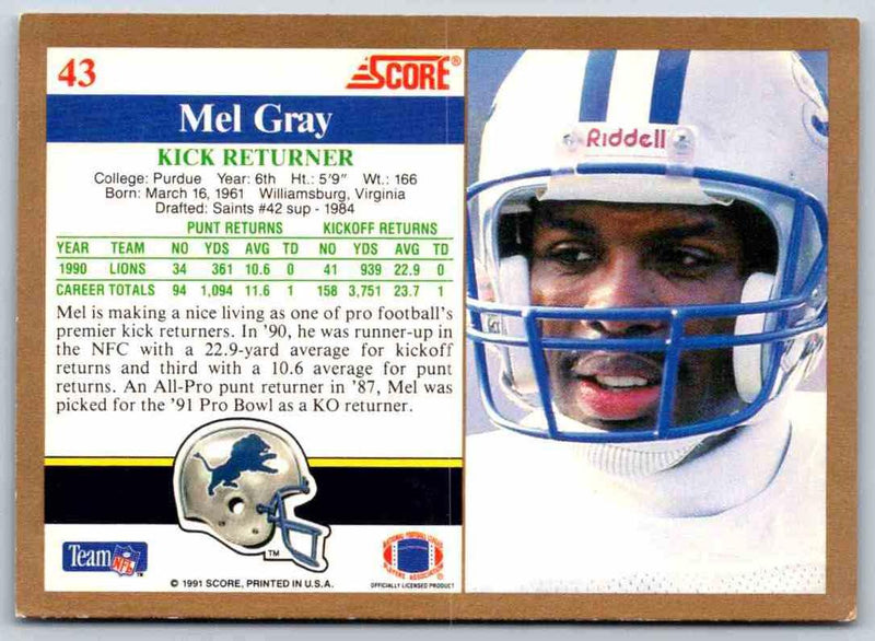 1991 Score Mel Gray