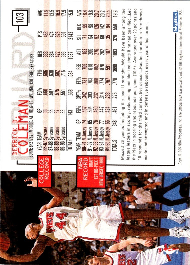 1995 Hoops Derrick Coleman