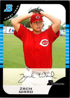 2005 Bowman Chrome Draft Picks & Prospects Zach Ward #BDP35 Rookie