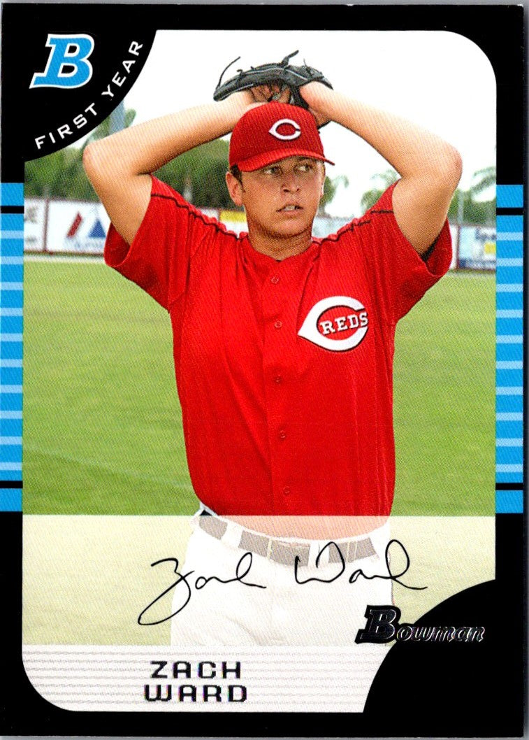 2005 Bowman Chrome Draft Picks & Prospects Zach Ward