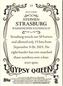 2016 Topps Gypsy Queen Stephen Strasburg