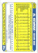 1987 Topps Traded Al Newman