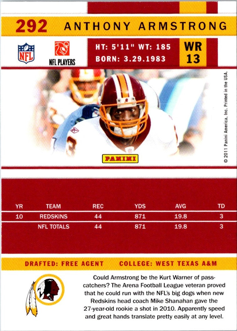 2011 Score Anthony Armstrong