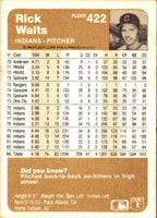 1983 Fleer Rick Waits #422