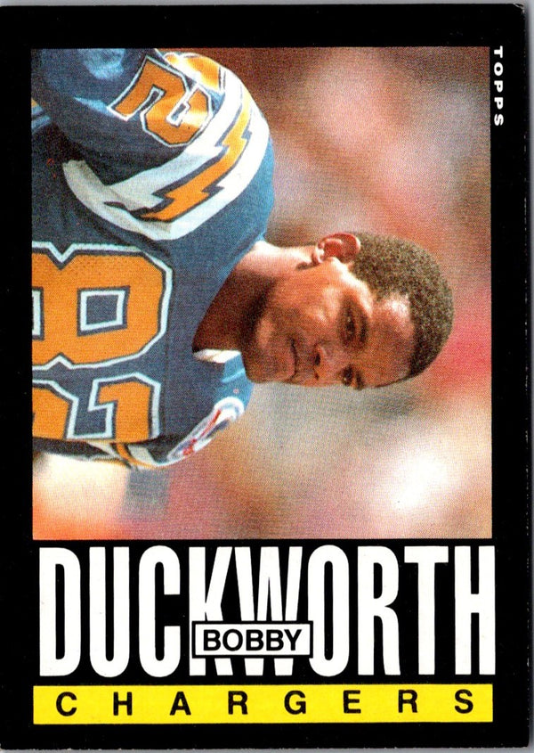 1985 Topps Bobby Duckworth #371 Rookie