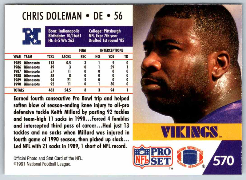 1992 Proset Chris Doleman