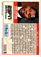 1989 Pro Set Announcers Tom Jackson #6