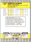 1989 Fleer Roberto Alomar