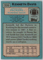 1988 Topps Kenneth Davis #316