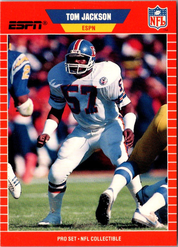 1989 Pro Set Announcers Tom Jackson #6