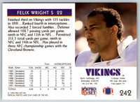 1992 Proset Felix Wright #242