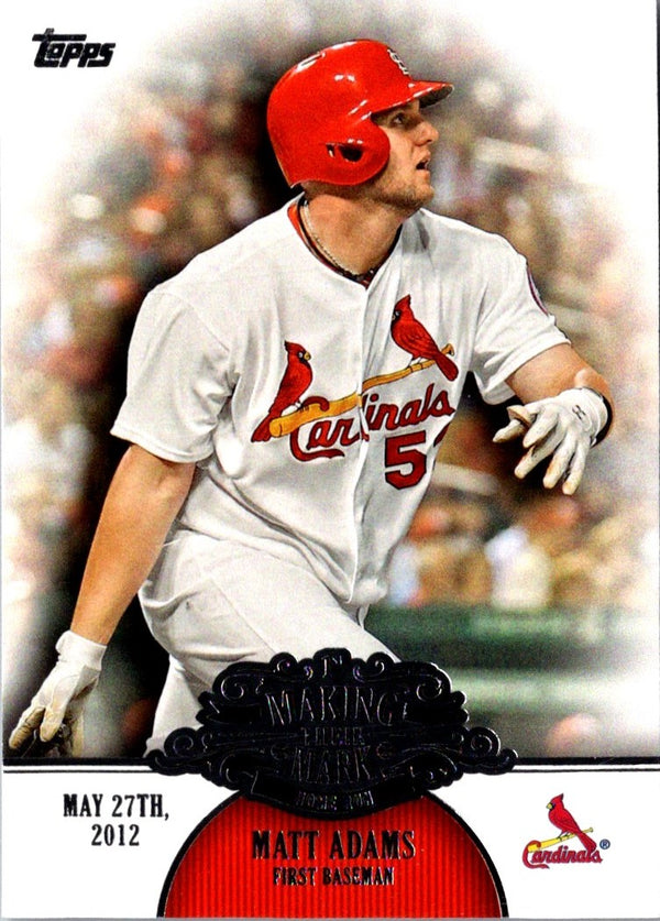 2013 Topps Update Making Their Mark Matt Adams #MM-37