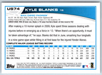 2013 Topps Update Kyle Blanks #US74