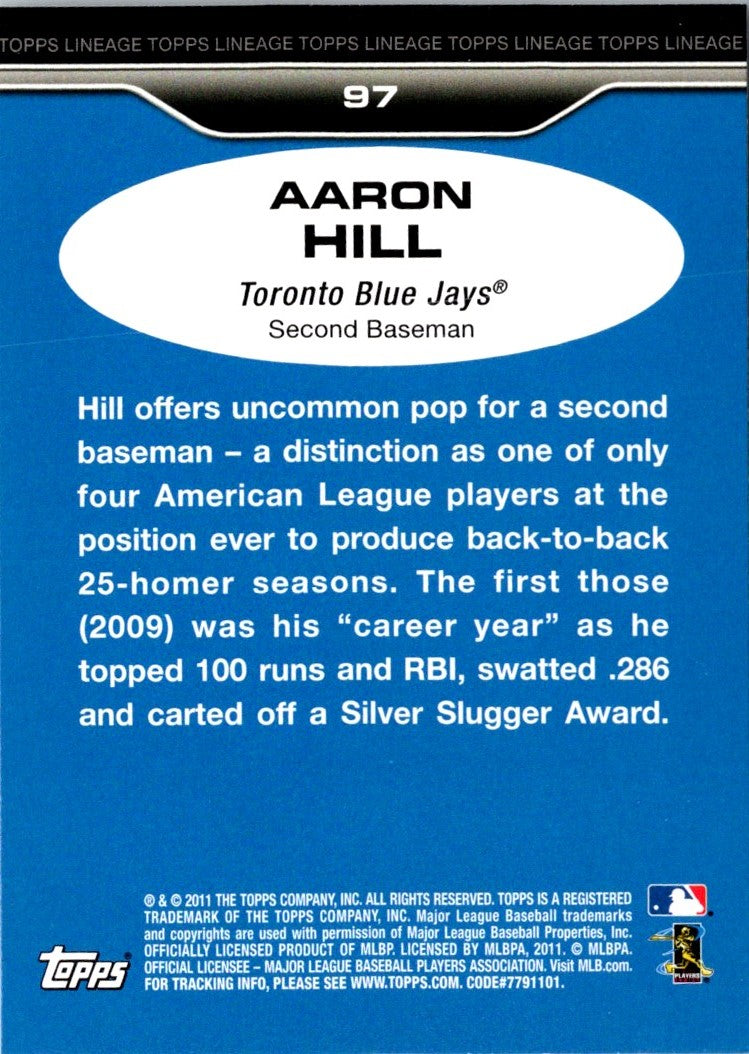 2011 Topps Lineage Aaron Hill