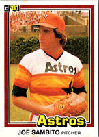 1981 Donruss Joe Sambito #21