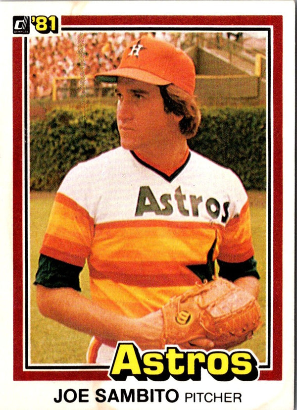 1981 Donruss Joe Sambito #21