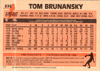 1983 O-Pee-Chee Tom Brunansky #232