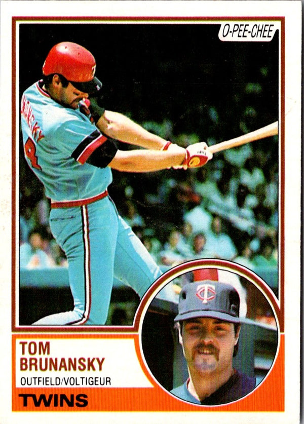 1983 O-Pee-Chee Tom Brunansky #232