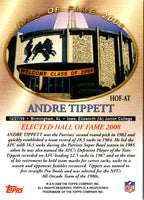 2008 Topps Hall of Fame Andre Tippett #HOF-AT