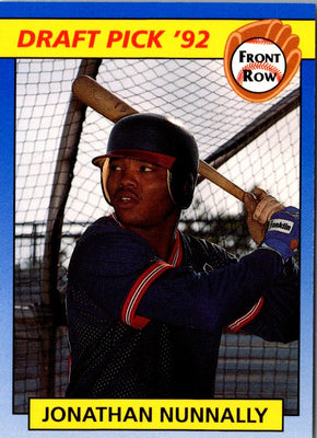 1992 Front Row Draft Picks Jon Nunnally #15