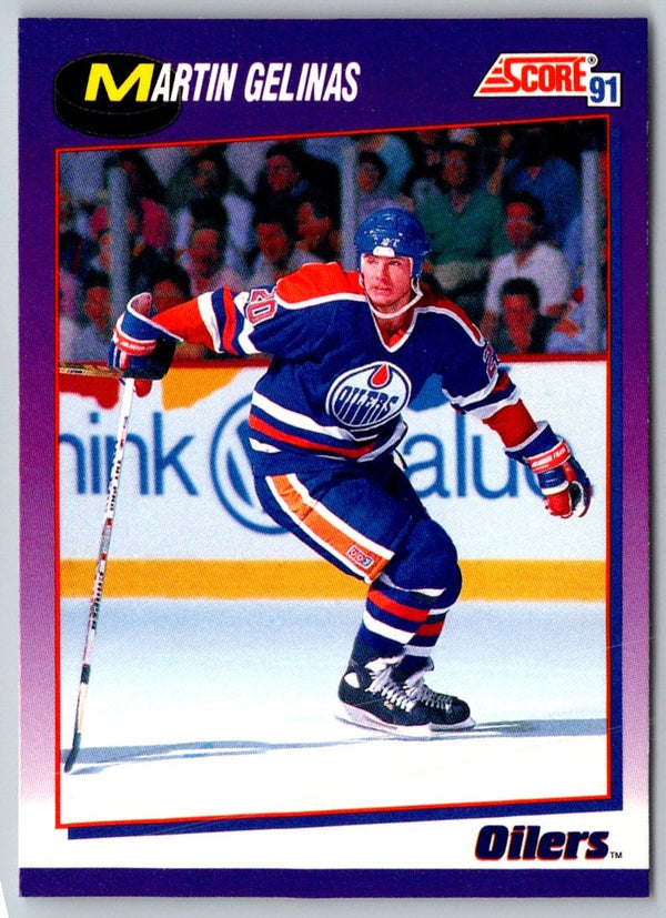 1991 Score Canadian Bilingual Martin Gelinas #159