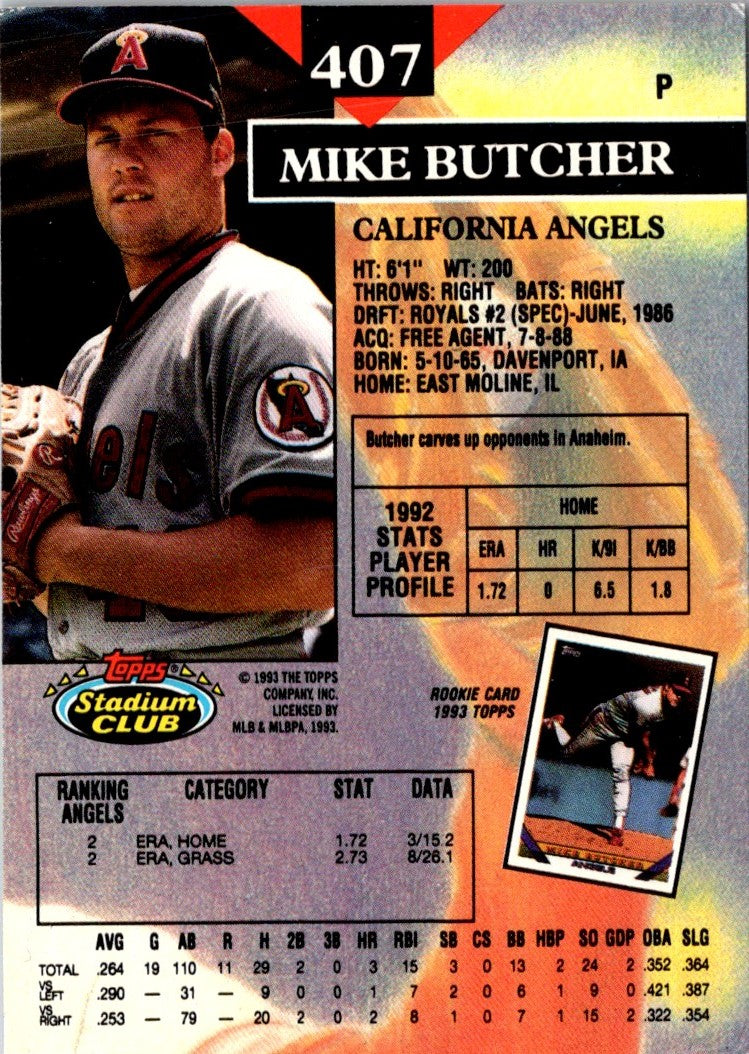 1993 Stadium Club Mike Butcher